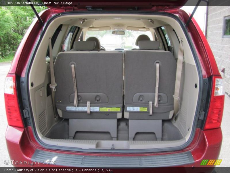 Claret Red / Beige 2009 Kia Sedona LX