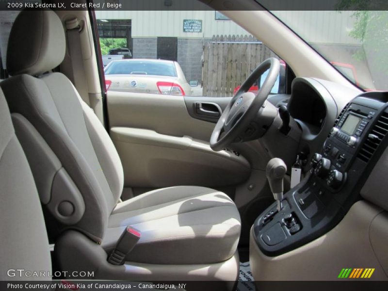 Claret Red / Beige 2009 Kia Sedona LX