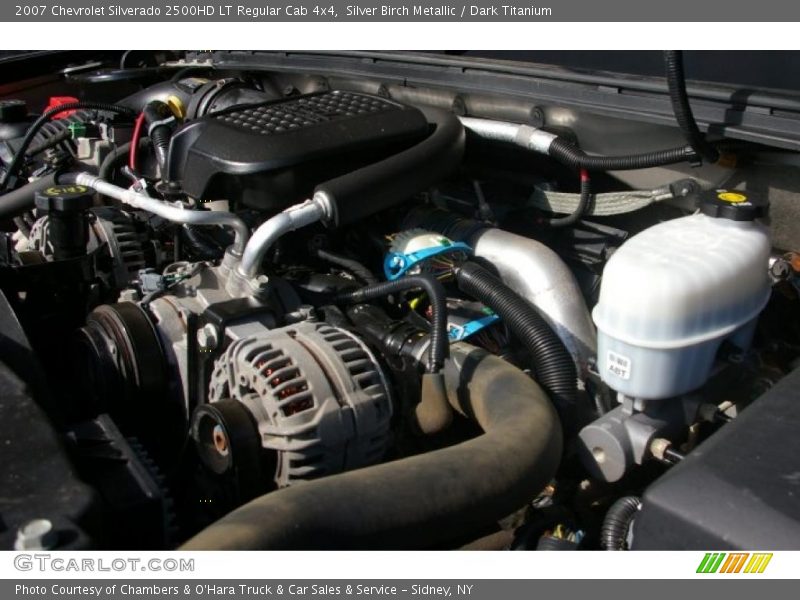 Silver Birch Metallic / Dark Titanium 2007 Chevrolet Silverado 2500HD LT Regular Cab 4x4