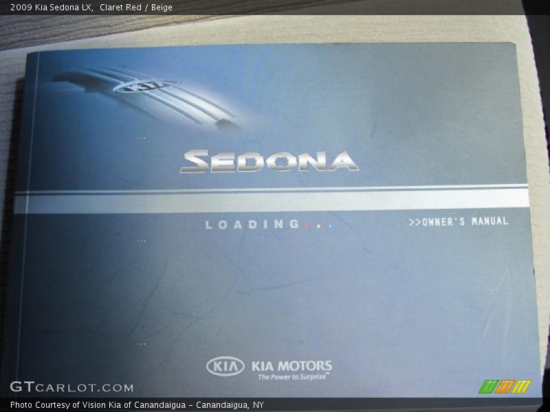 Claret Red / Beige 2009 Kia Sedona LX