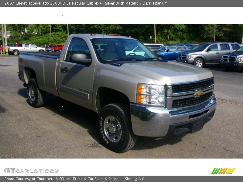 Silver Birch Metallic / Dark Titanium 2007 Chevrolet Silverado 2500HD LT Regular Cab 4x4