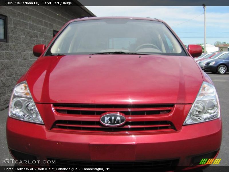 Claret Red / Beige 2009 Kia Sedona LX