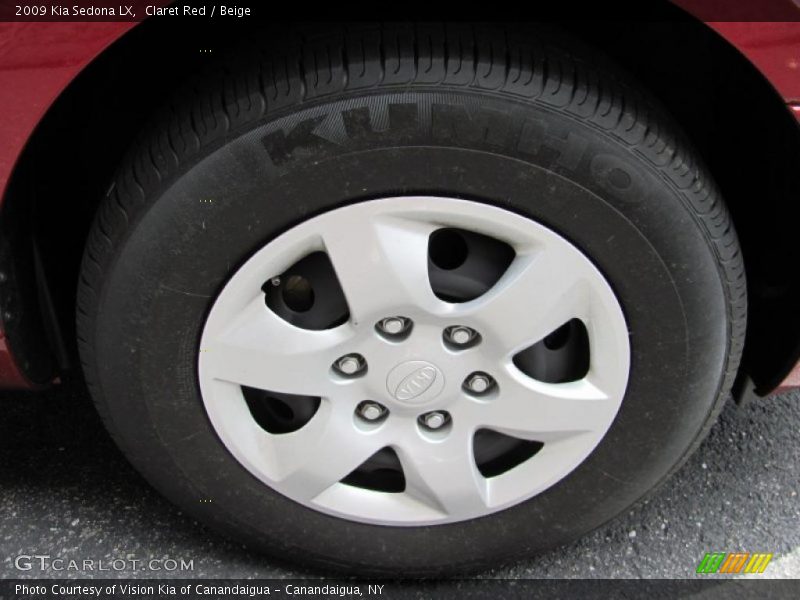Claret Red / Beige 2009 Kia Sedona LX