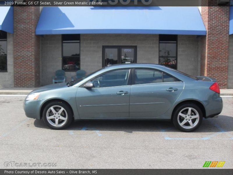 Silver Green Metallic / Ebony 2009 Pontiac G6 GT Sedan