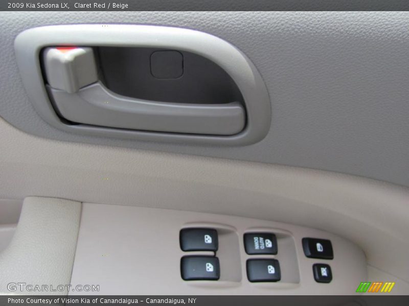 Claret Red / Beige 2009 Kia Sedona LX