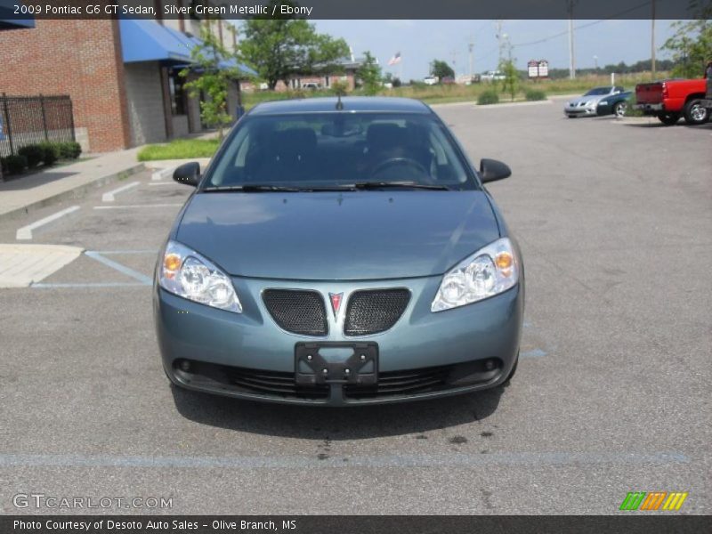 Silver Green Metallic / Ebony 2009 Pontiac G6 GT Sedan