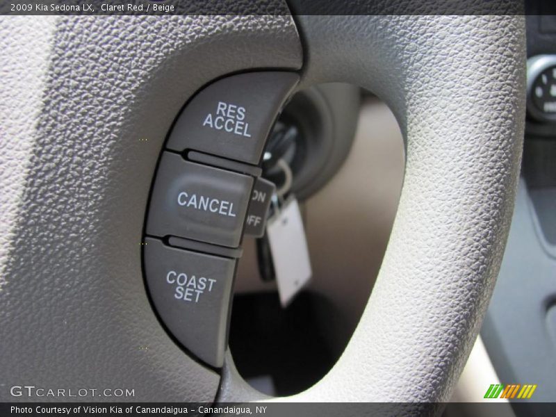 Claret Red / Beige 2009 Kia Sedona LX