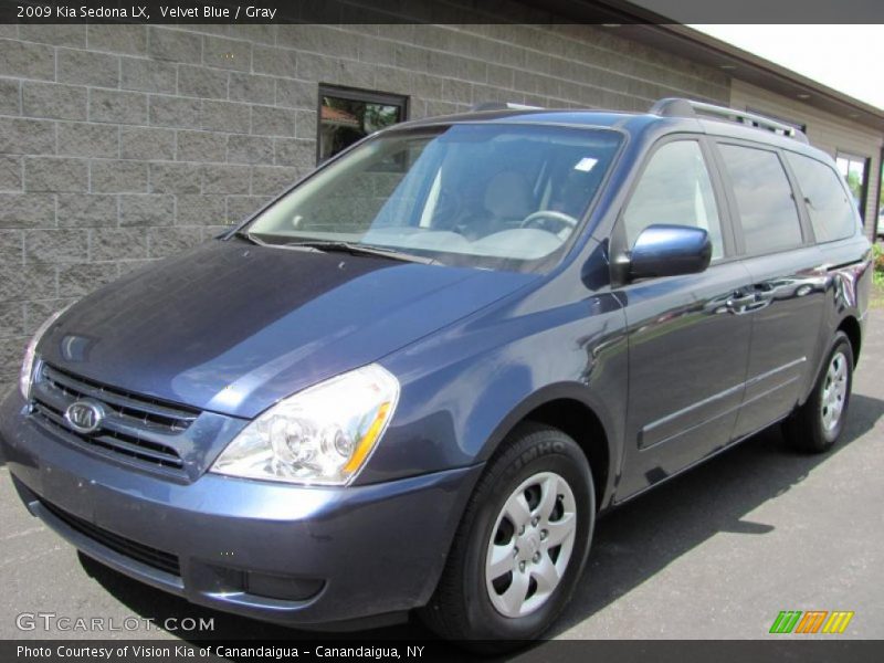 Velvet Blue / Gray 2009 Kia Sedona LX