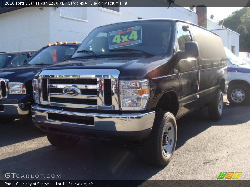 Black / Medium Flint 2010 Ford E Series Van E250 XLT Cargo 4x4