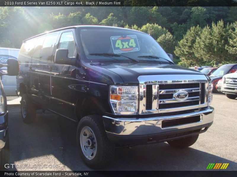 2010 Ford E Series Van E250 XLT Cargo 4x4 in Black Photo No. 31192833