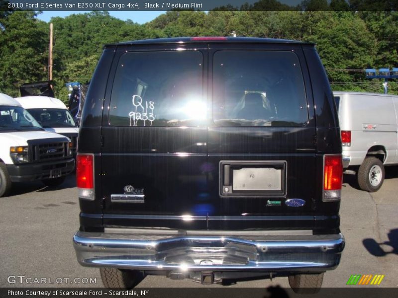 Black / Medium Flint 2010 Ford E Series Van E250 XLT Cargo 4x4