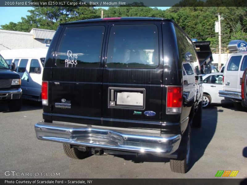 Black / Medium Flint 2010 Ford E Series Van E250 XLT Cargo 4x4