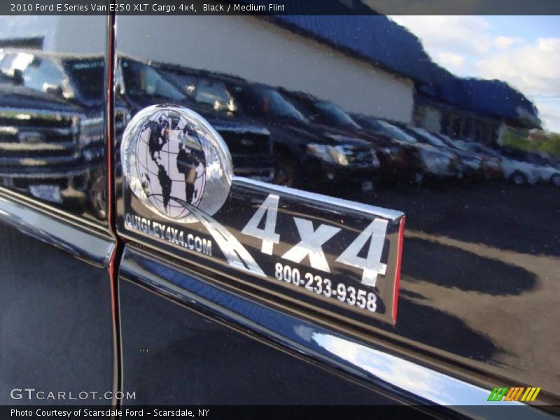 Black / Medium Flint 2010 Ford E Series Van E250 XLT Cargo 4x4