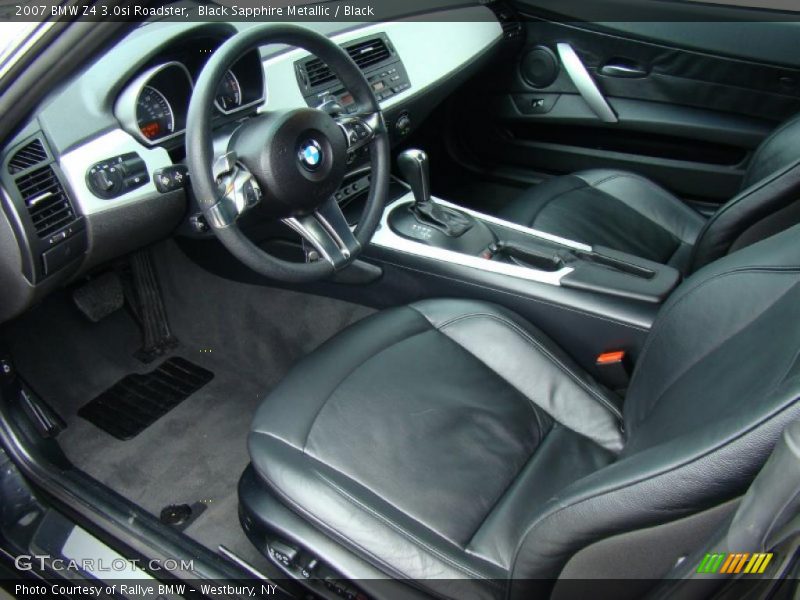 Black Sapphire Metallic / Black 2007 BMW Z4 3.0si Roadster
