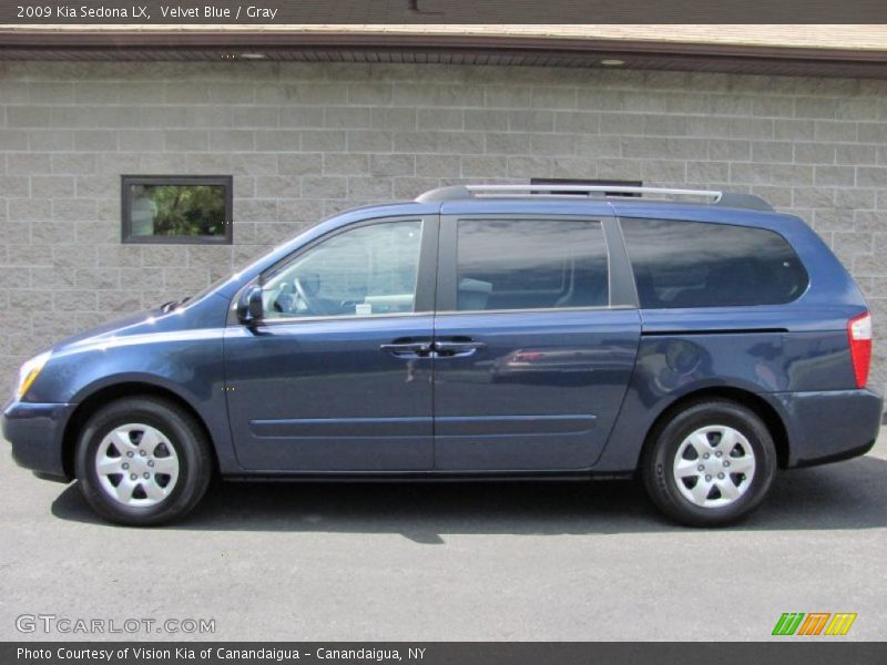 Velvet Blue / Gray 2009 Kia Sedona LX