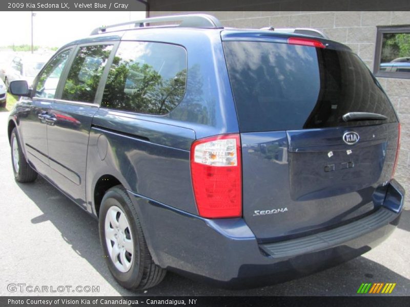 Velvet Blue / Gray 2009 Kia Sedona LX