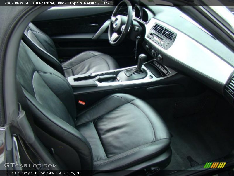 Black Sapphire Metallic / Black 2007 BMW Z4 3.0si Roadster