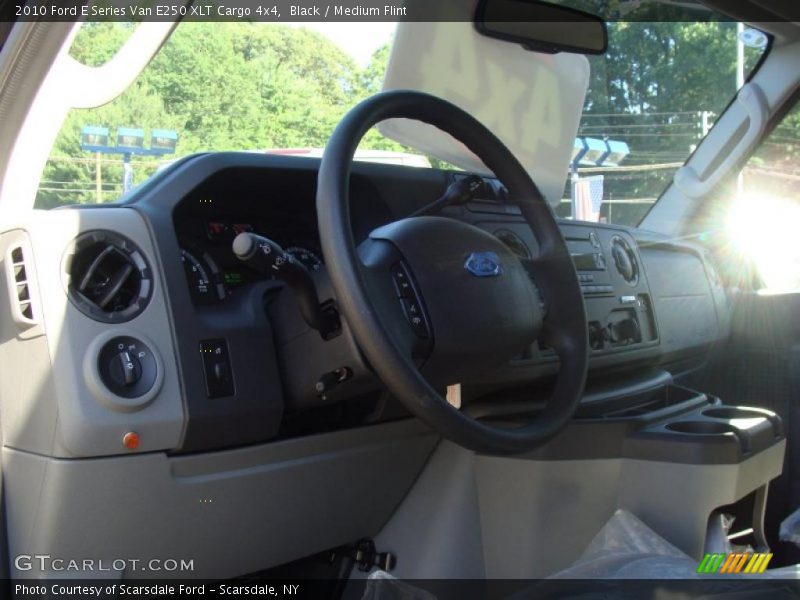 Black / Medium Flint 2010 Ford E Series Van E250 XLT Cargo 4x4
