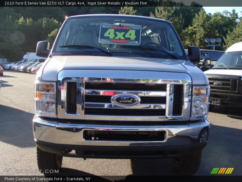 Ingot Silver Metallic / Medium Flint 2010 Ford E Series Van E250 XLT Cargo 4x4