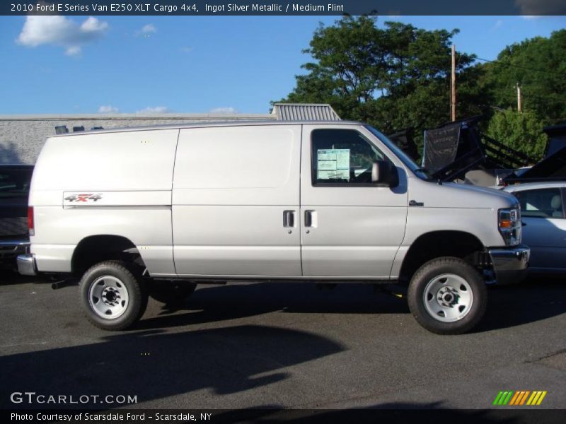 Ingot Silver Metallic / Medium Flint 2010 Ford E Series Van E250 XLT Cargo 4x4