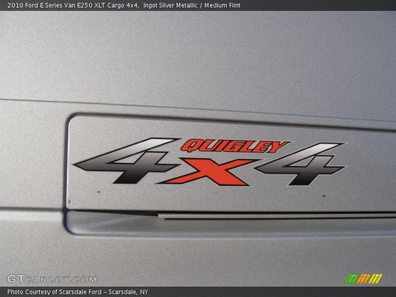 Ingot Silver Metallic / Medium Flint 2010 Ford E Series Van E250 XLT Cargo 4x4