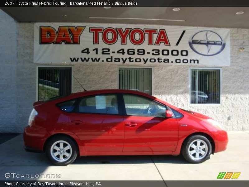 Barcelona Red Metallic / Bisque Beige 2007 Toyota Prius Hybrid Touring