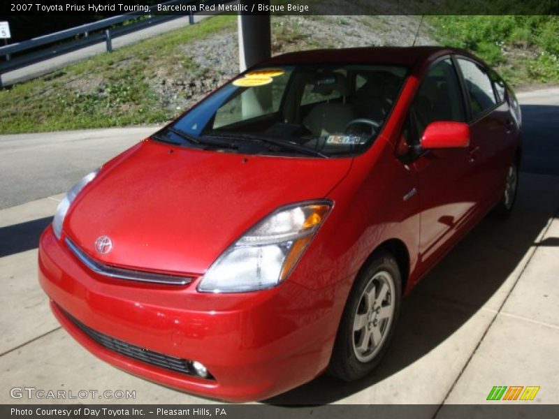 Barcelona Red Metallic / Bisque Beige 2007 Toyota Prius Hybrid Touring