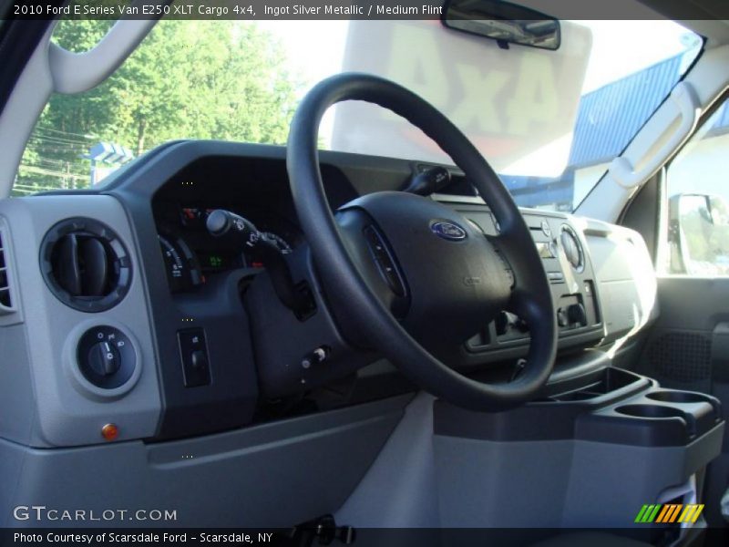 Ingot Silver Metallic / Medium Flint 2010 Ford E Series Van E250 XLT Cargo 4x4