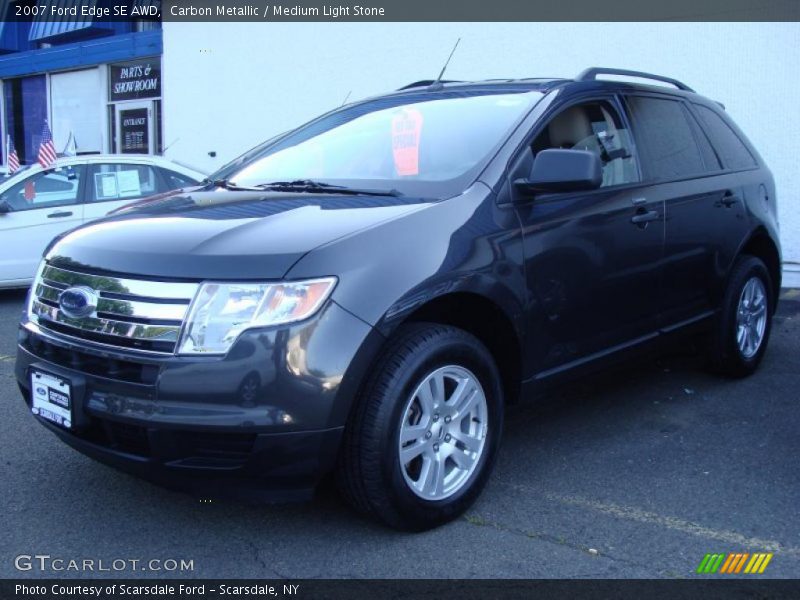 Carbon Metallic / Medium Light Stone 2007 Ford Edge SE AWD