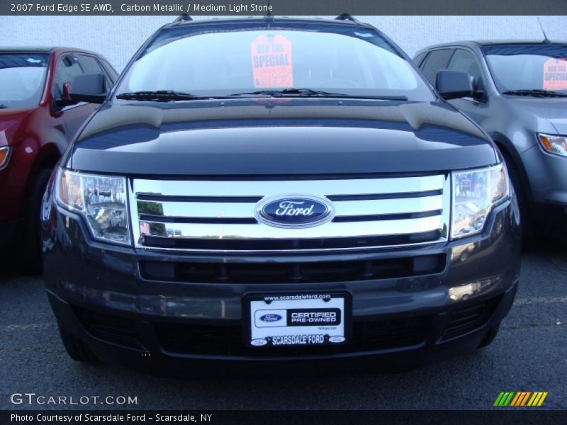 Carbon Metallic / Medium Light Stone 2007 Ford Edge SE AWD