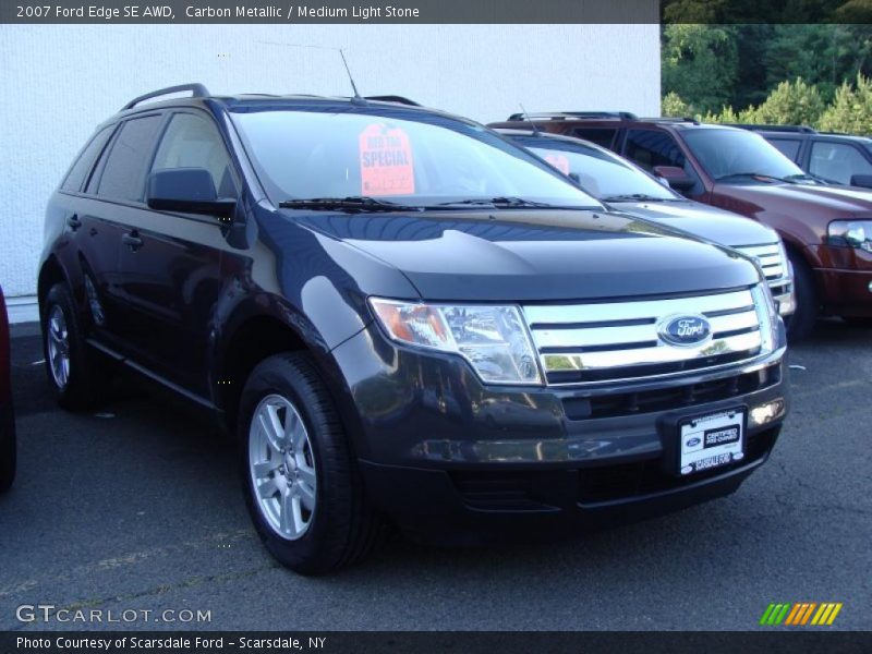 Carbon Metallic / Medium Light Stone 2007 Ford Edge SE AWD