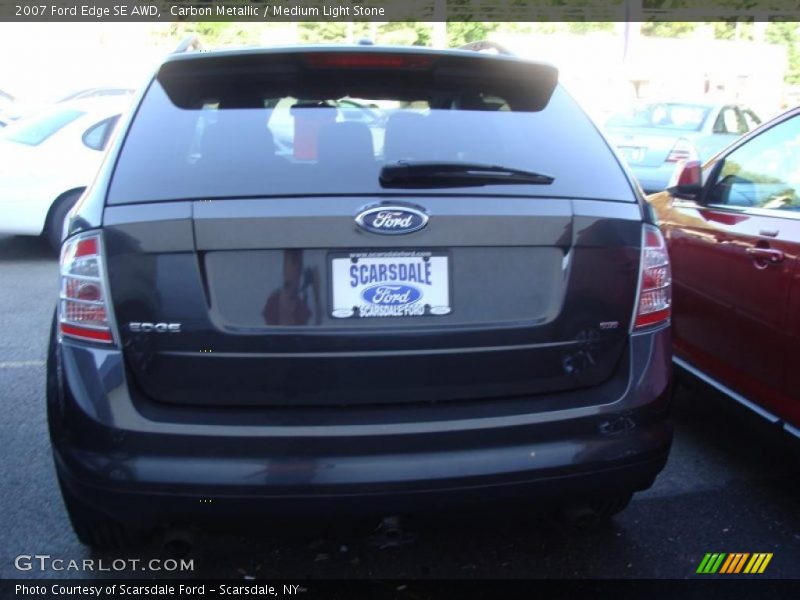 Carbon Metallic / Medium Light Stone 2007 Ford Edge SE AWD