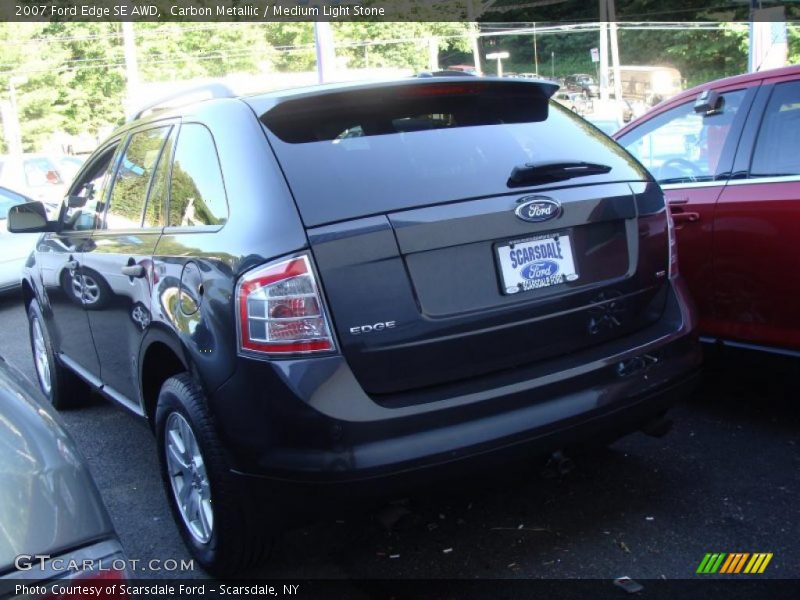 Carbon Metallic / Medium Light Stone 2007 Ford Edge SE AWD