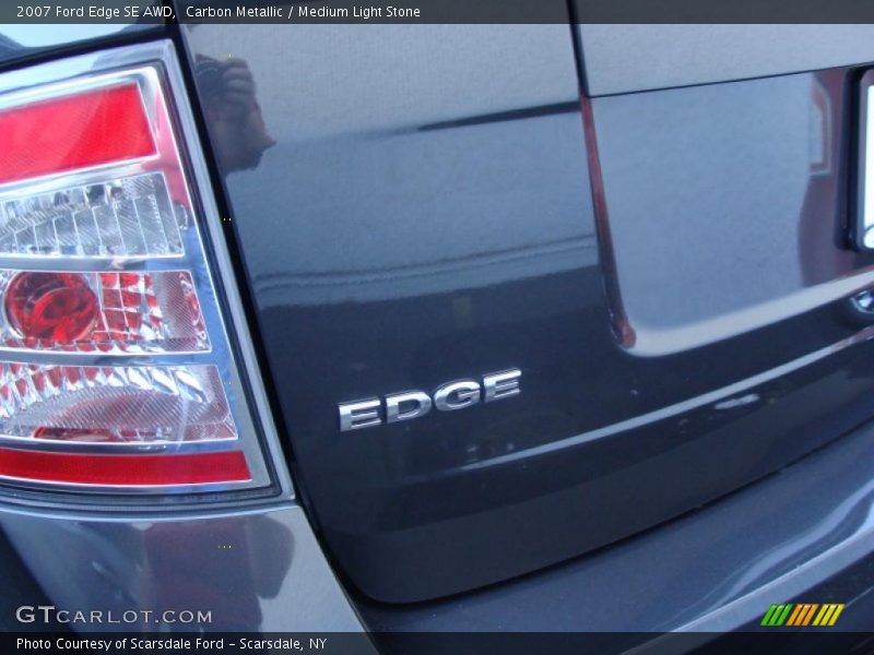 Carbon Metallic / Medium Light Stone 2007 Ford Edge SE AWD
