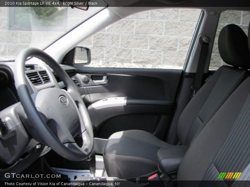 Bright Silver / Black 2010 Kia Sportage LX V6 4x4