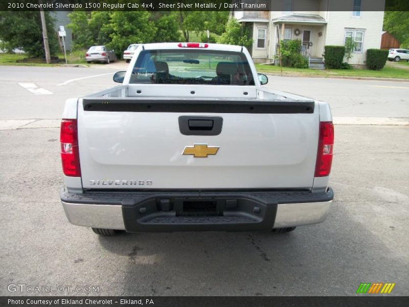 Sheer Silver Metallic / Dark Titanium 2010 Chevrolet Silverado 1500 Regular Cab 4x4