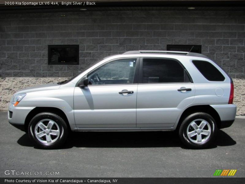 Bright Silver / Black 2010 Kia Sportage LX V6 4x4
