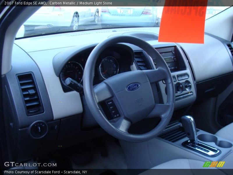 Carbon Metallic / Medium Light Stone 2007 Ford Edge SE AWD
