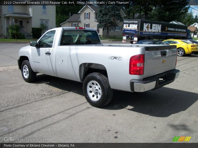 Sheer Silver Metallic / Dark Titanium 2010 Chevrolet Silverado 1500 Regular Cab 4x4