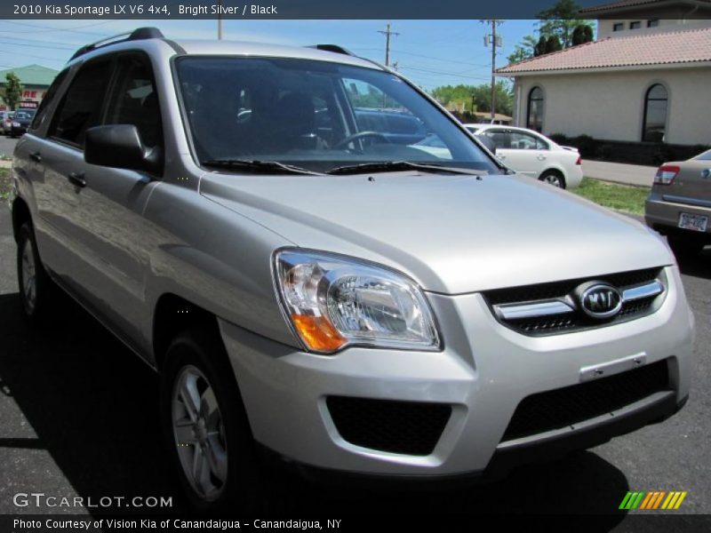 Bright Silver / Black 2010 Kia Sportage LX V6 4x4