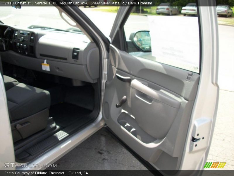 Sheer Silver Metallic / Dark Titanium 2010 Chevrolet Silverado 1500 Regular Cab 4x4