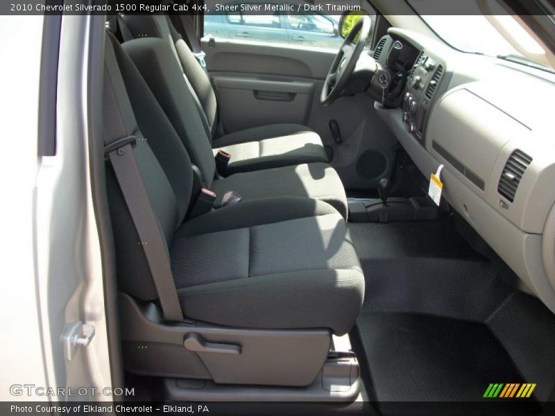 Sheer Silver Metallic / Dark Titanium 2010 Chevrolet Silverado 1500 Regular Cab 4x4
