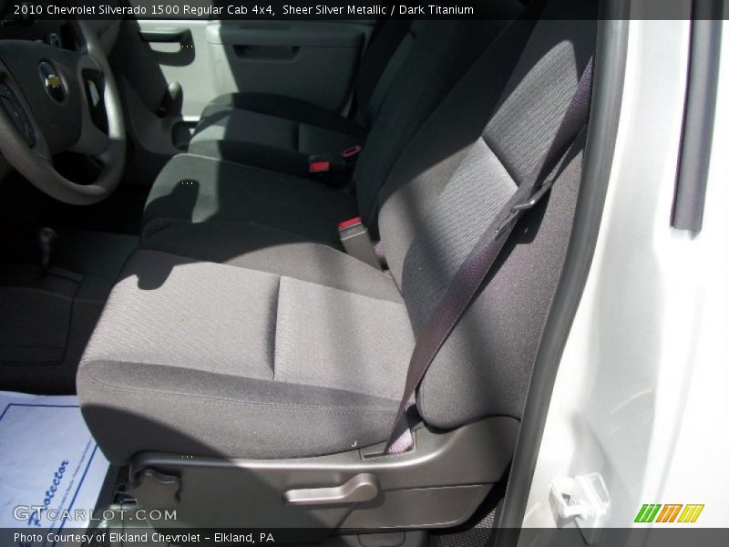 Sheer Silver Metallic / Dark Titanium 2010 Chevrolet Silverado 1500 Regular Cab 4x4
