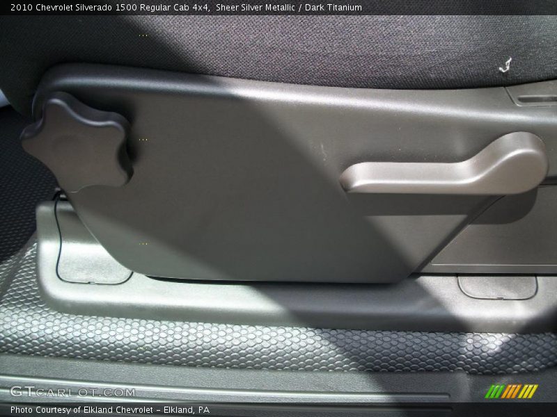 Sheer Silver Metallic / Dark Titanium 2010 Chevrolet Silverado 1500 Regular Cab 4x4