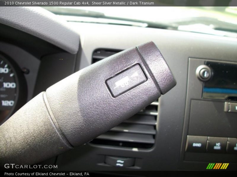 Sheer Silver Metallic / Dark Titanium 2010 Chevrolet Silverado 1500 Regular Cab 4x4