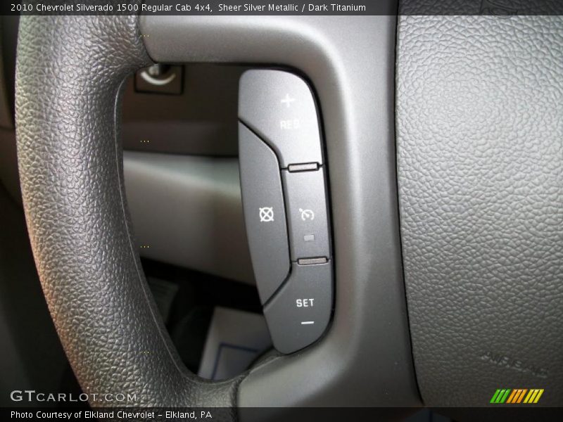 Sheer Silver Metallic / Dark Titanium 2010 Chevrolet Silverado 1500 Regular Cab 4x4