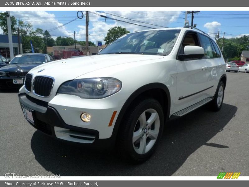 Alpine White / Sand Beige 2008 BMW X5 3.0si