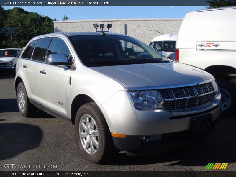 Ingot Silver Metallic / Charcoal Black 2010 Lincoln MKX AWD