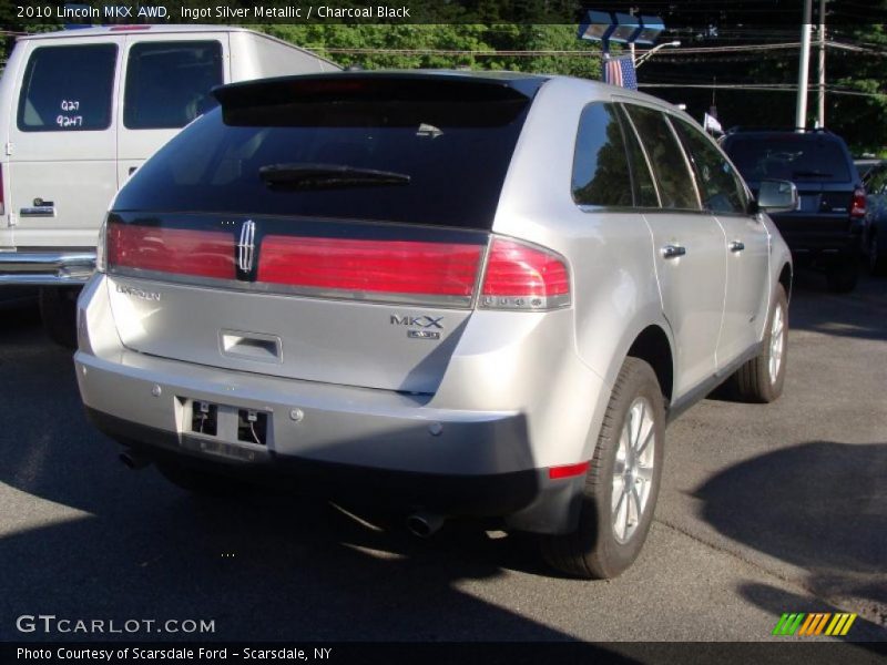 Ingot Silver Metallic / Charcoal Black 2010 Lincoln MKX AWD