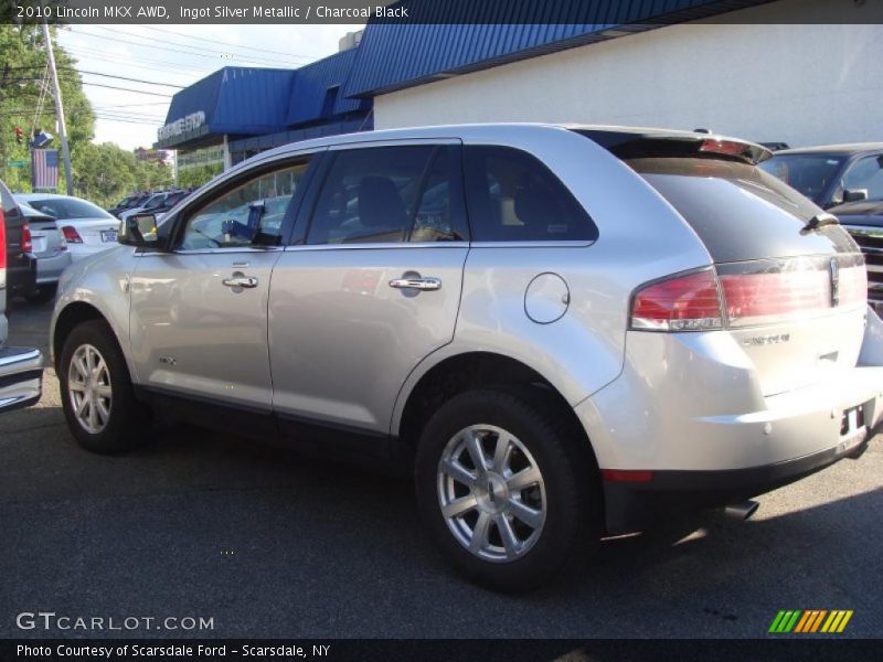Ingot Silver Metallic / Charcoal Black 2010 Lincoln MKX AWD